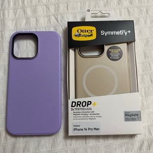 2 Otterbox Symmetry+ iPhone 14 Pro Max cases with MagSafe (sold as pair)